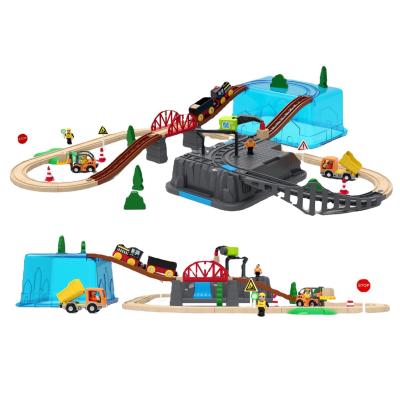 China Portable baby rail train toys for children's electric education Train Bridge Toys for sale