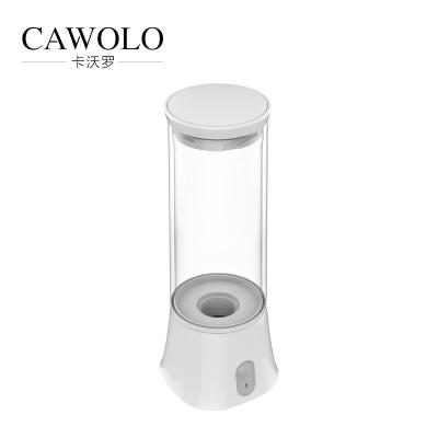 China Hotel Household Mini Holder Style Electric Hydrogen Water Ionizer Hydrogen Rich Water Bottle for sale