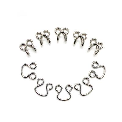 China Nickel Free Wholesale Metal Brass Bra Hooks and Eyes for Garment Use for sale