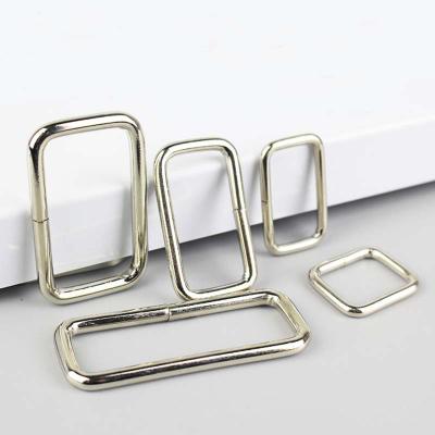 China Manufacturer Plain Buckle Pin Buckle Metal Silver Zinc Alloy Belt Buckle For Lady Handbag Accessories for sale