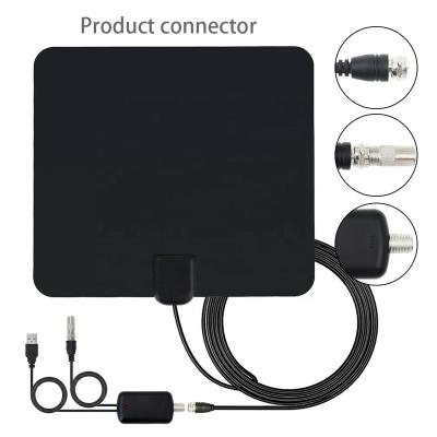 China High Gain 50 Miles Thin Indoor Digital Paper HDTV TV Antenna 250*223MM for sale