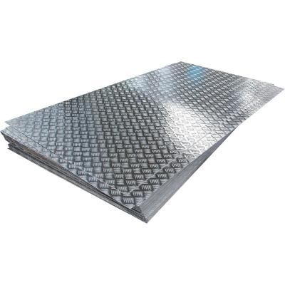 China Container Plate Embossed DiamondTread Plate 1060 3003 5052 5754 Tread Plate Hot Dipped Galvanized Steel Checkered Plate For Sale ASTM A36 for sale