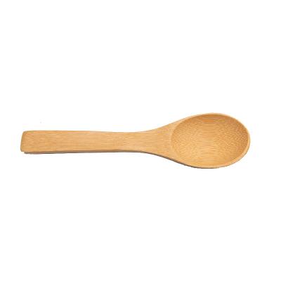 China Viable Mini Spoon Disposable Dessert Coffee Ice Cream Honey Tea Adjustable Measuring Bamboo Spoons for sale