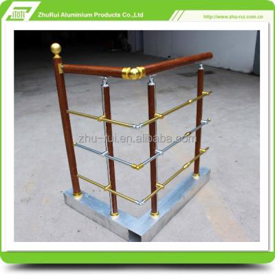 China Stainless Steel Balcony Staircase Aluminum Railing Design Aluminum Glass Balcony Railing for sale