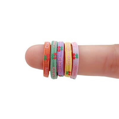 China 2021 Simple Fashion / Custom New Fashion Printed Various Styles Premium Small Leather Band Elastic Bands for sale