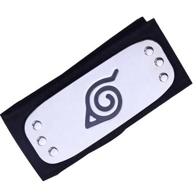 China Japan Style Anime Leaf Village Headband Kakashi Itachi Black Headbands Japanese Cosplay Accessories for sale