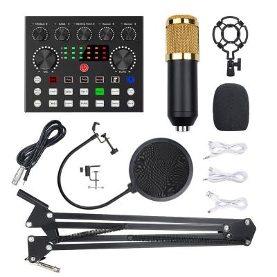 Chine Recordable Professional Podcast Microphone PC V8 Audio Sound Gold Light Weight à vendre