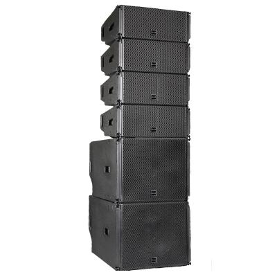 Chine Professional Wooden Passive Line Array Speakers Powered Metal Body Black à vendre