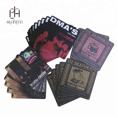 China Sustainable Cardboard Paper Coaster Cardboard Beverage Coaster Beer Coaster with Logo Printing, IC-087 for sale