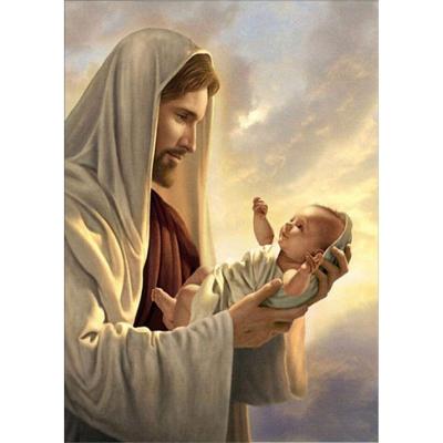 China Classic Jesus Diamond Painting Kits 5D DIY Diamond Embroidery Cross Stitch Diamond of Religions By Numbers Christmas Gift IC-2 for sale