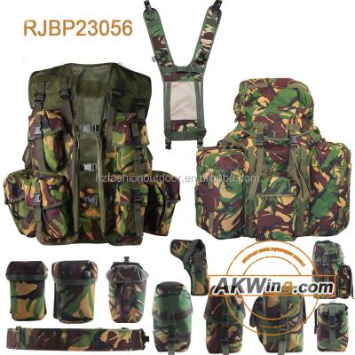 China Military Rucksack DPM British Military Army Bag PLCE Model 90 Webbing Pack Military Tactical Rucksack for sale