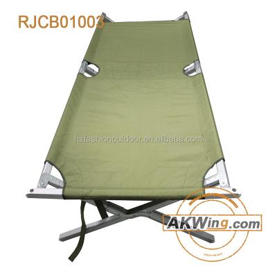 China Akwing G.I Style Military Folding Camping Cot Classic Aluminum Folding Bed With Strongest View for sale