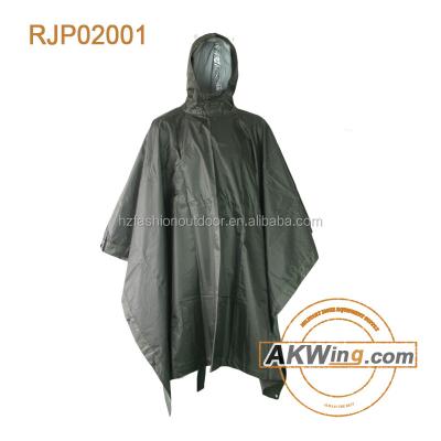 China Polyester Police Poncho Army Rain Cape Military Raincoat for sale