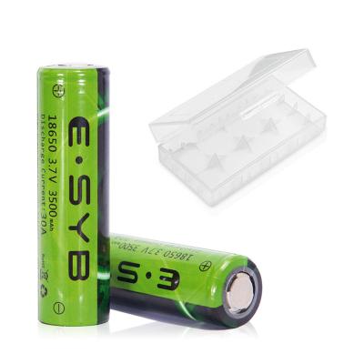 China Toys E-SYB OEM/ODM High Capacity 3500mAh Lithium-ion Rechargeable Battery 18650 Li-ion Battery Cells For Toys Flashlight for sale