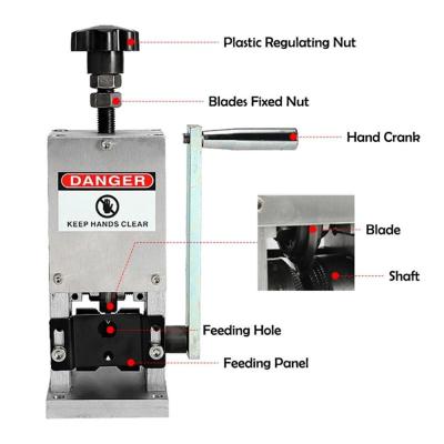 China Stripping DIY Scrap Cable Wire Stripping Machine Copper Recycling Machine Cable Peeling Machine Manual 1-25mm for sale