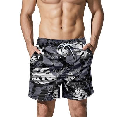 China Wholesale Manufacturer Breathable Hot Selling Men's Wholesale Printed Polyester Stripe Swim Trunks Beach Swimming Board Shorts ST-FLD20 for sale