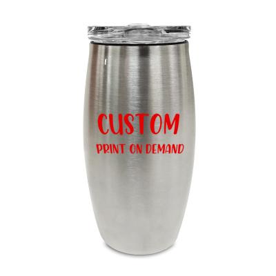 China Stainless Steel Vacuum Viable Eggshell Tumbler Double Walled Vacuum Flask Wine Water Car Cup Stainless Steel Custom Egg Cup 25 oz for sale