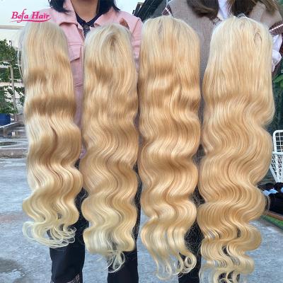 China Remy Lace Frontal 613 Lace Wig Raw Unprocessed Silky Straight Full Wave 613 Hd Lace Wig Bone Human Hair Wig for sale