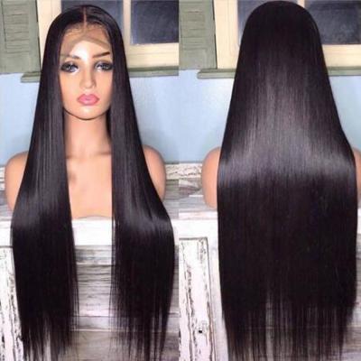 China Full Lace Wig 100% Virgin Human Hair Lace Front Wig Virgin Cuticle Aligned Full Lace Brazilian Transparent Swiss Hair Wholesale Silky Straight for sale