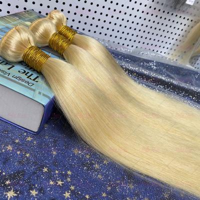 China Wholesale 613 Silky Straight Wave Blonde Brazilian Hair Bundles, 12a 613 Brazilian Hair Bundles, 10a Grade Silky Raw Cuticle Aligned Hair for sale