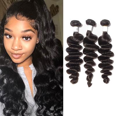 China Unprocessed Loose Wave Human Hair Loose Wave 40 Inch Brazilian Hair, Loose Wave Hair Bundles, Natural Remy Hair Extensions for sale