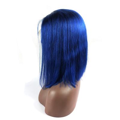 China Can be dyed and bleached 100% virgin hair 100% lead wig lace front wig Indian short bob wig for black women for sale