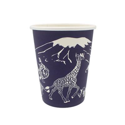 China Disposable Single Wall Water Based Liner Plastic Free Paper Cup for sale