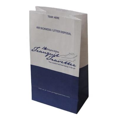 China Disposable Offset Paper Airplane Vomit Bags for sale