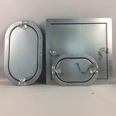 China Plumb the & pipes square HVAC galvanized steel oval duct access door for sale