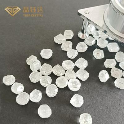 China 3CT aos diamantes cultivados brancos crescidos laboratório dos diamantes de 4CT HPHT para diamantes fracos cortados à venda