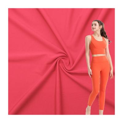 China Double Faced Double Faced Abrasion Resistant Nylon Spandex Weft Knitted Fabric Yoga Wear Fabric for sale