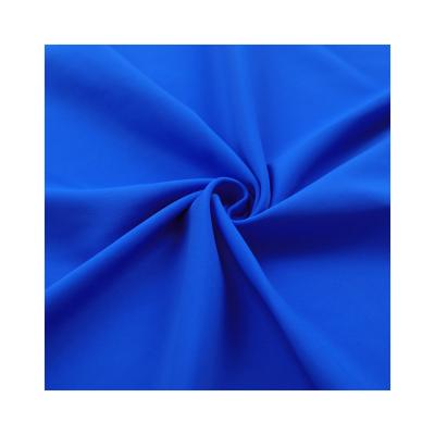 China Viable Fancy Singlet Simple Bright Blue Plain Solid Knit Legging Swimwear Fabric for sale