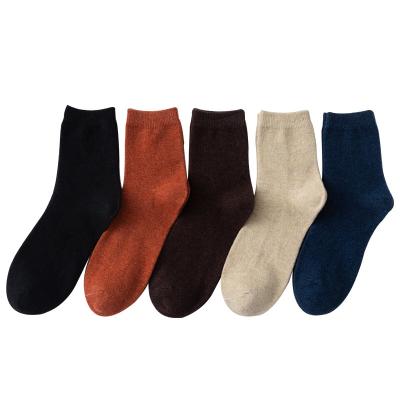 China Wholesale Sporty Solid Color Winter Warm Thicken Rabbit Wool Thermal Socks for sale