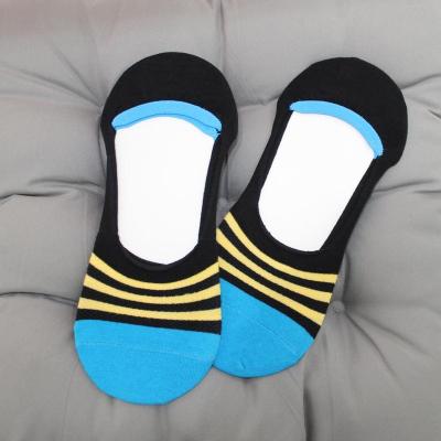 China Comfortable Anti-Fault Cotton Striped Socks Breathable Low Cut Boat Socks Women In Summer for sale