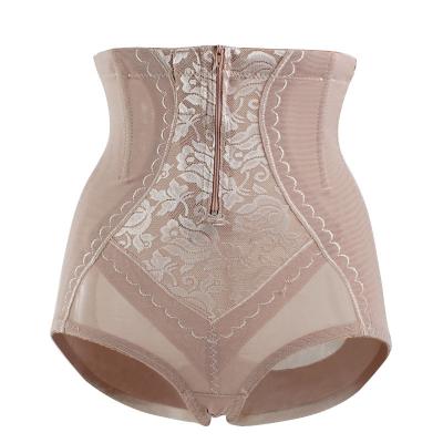 China Breathable Fashionable Transparent Panties Printing Lace High Waist Shapewear Underwear Women for sale