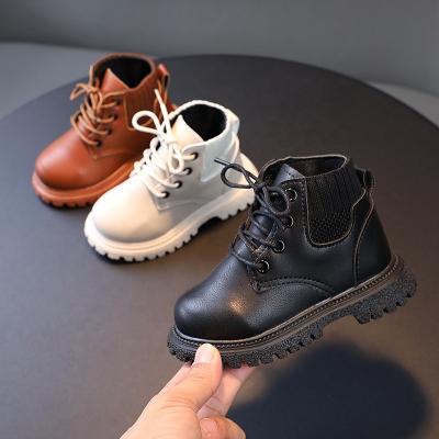 China Warm Winter Round Boots Children Kids Shoes Wholesale Boys Girls Black Waterproof Unisex Toddler Shoes Fur Kids Customized Boots for sale