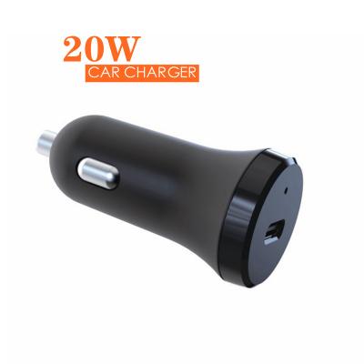 China Mini Dual Single Port USB Socket QC3.0 PD 20w Car Charger Fast Charging for sale