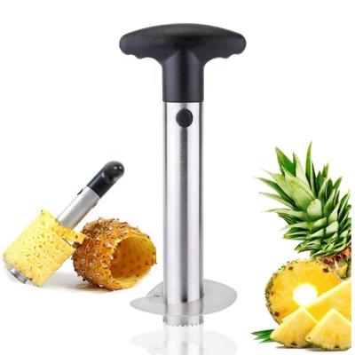 China Stored Tool Pineapple Slicer and Hollow Puncher Stainless Steel Kitchen Pineapple Cutter for sale