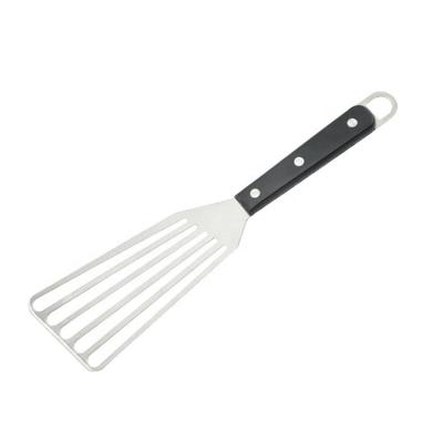 China Kitchen Stocked Cooking Frying Grilling Turner Large Stainless Steel Fish Spatula Slotted Turner for sale