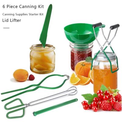 China Hot Sale Recyclable DIY Homemade Strawberry Blueberry Jam Initiator Canning Kit Canning Supplies Lift Pot Lifter With Canning Funnel for sale