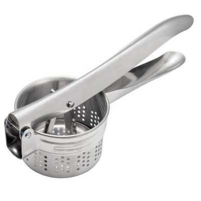 China Kitchen Tool Potato Crusher Stainless Steel Manual Potato Masher for sale