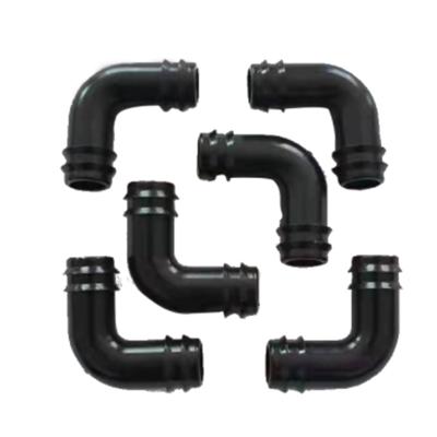 China Agriculture Irrigation 16/20/25/32mm Flat Ferrules Mating Drip Irrigation Hose Pipes Use Elbow for sale