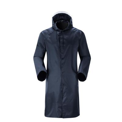 China Hooded Bachelor Raincoat Men Long Waterproof Oxford Raincoat Travel Outdoor Rain Coat Reflective Cloth Anti-Storm for sale