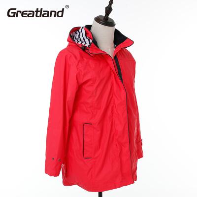 China Hooded Packable Anorak Rain Jacket Breathable Waterproof Lightweight For Women Raincoat for sale