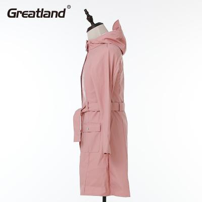 China Breathable Anorak Rain Jacket Waterproof Lightweight Outdoor Hooded Ditch Coats Women Raincoats for sale