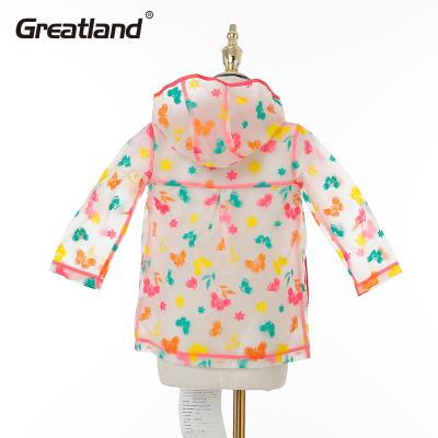 China Wholesale Breathable Comfortable Cartoon Raincoat Kids Waterproof Raincoat for sale