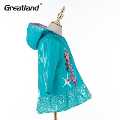 China Soft Hooded Raincoat Kids Breathable And Waterproof Wholesale Light Weight for sale