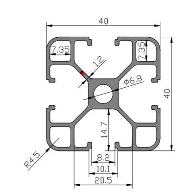 China High Precisionn Customized Extruded Aluminum Profiles Aluminum Extrusion Parts for sale