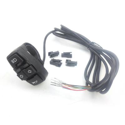 China DK336-2 Plastic Electric Bicycle Light Horn Turn Lamp Switch For Mountain Bike Smart Scooters for sale