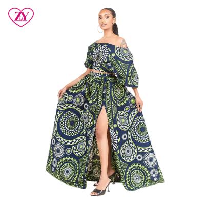 China Anti-pilling sustainable african kitenge woman fall summer dresses long african dresses designs for sale